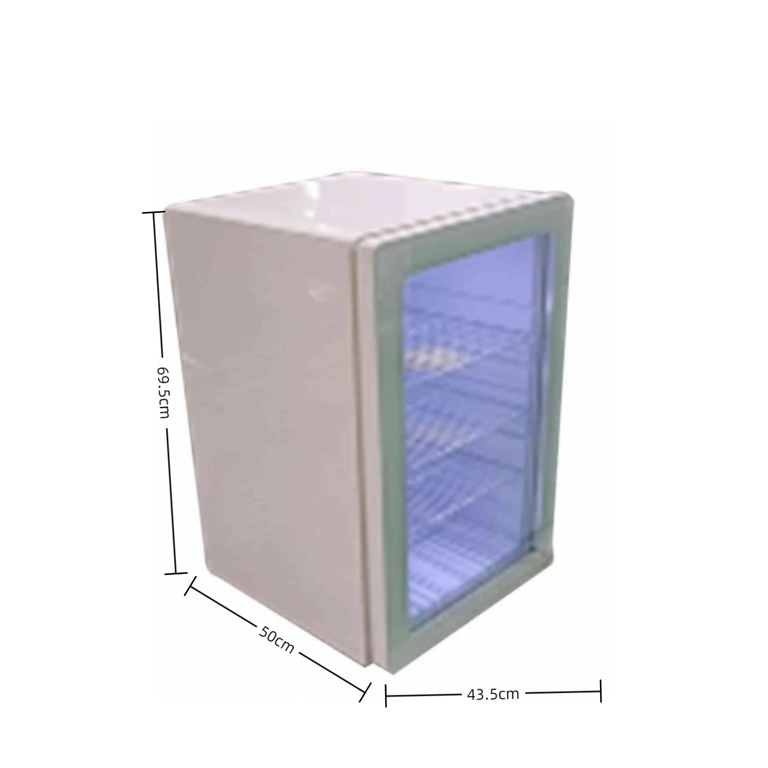Glass Cabinet Display - 음료 진열용 상업용 호텔 70L 유리문