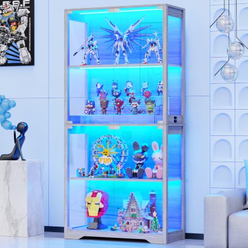 Glass Cabinet Display - 유리문이 있는 디스플레이 캐비닛, 4단 디스플레이