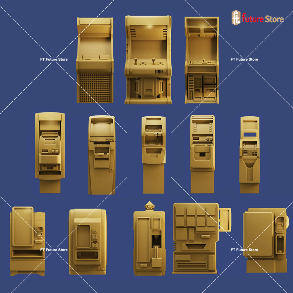 Arcade Toy Vending Machine - 3D 프린트 1/64 아케이드 게임 셀프서비스