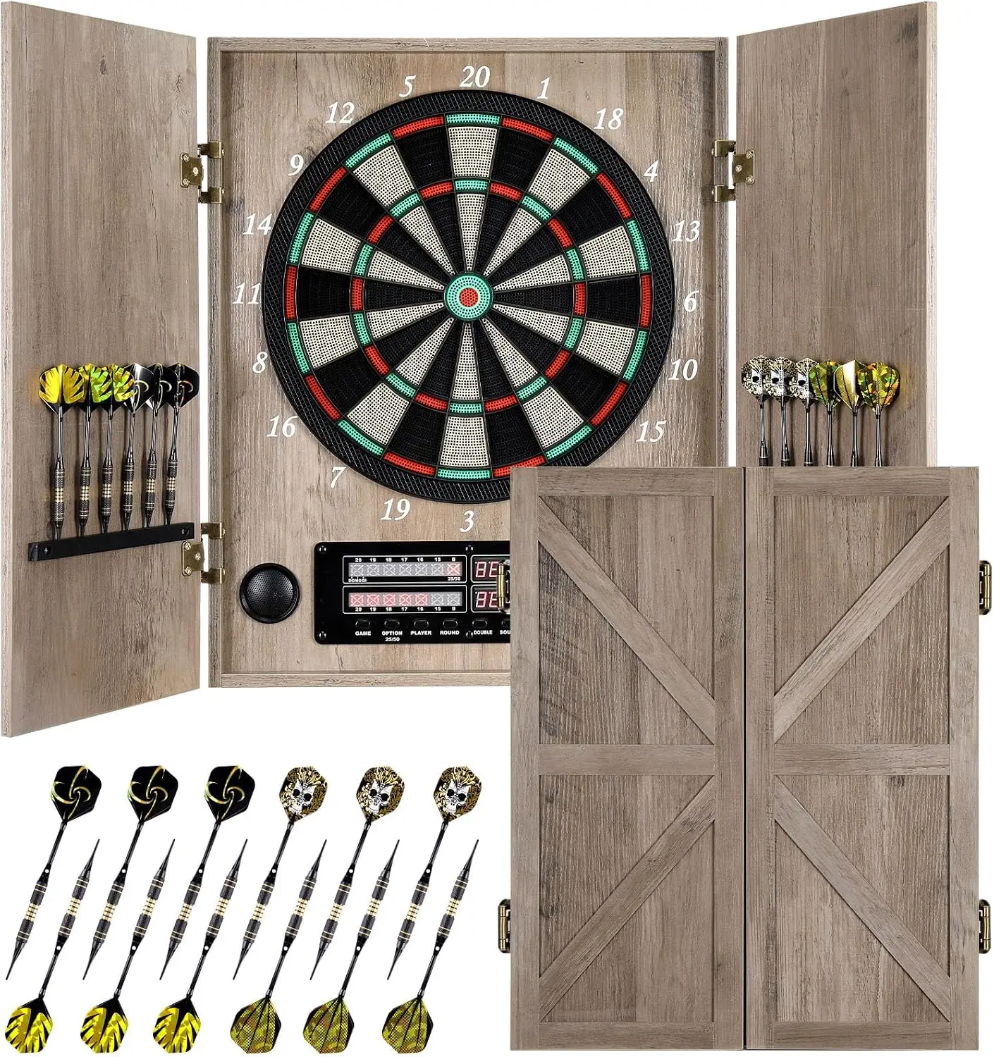 Electronic Dartboard Cabinet - 전자 다트보드, 성인용 장식용 다트보드 캐비닛