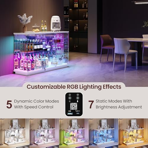 유리 선반 수집품을 위한 잠금장치가 있는 RGB 유리  - Glass Cabinet Display 리뷰 및 가격