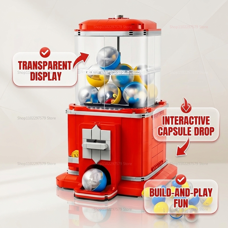 1343 PCS 자동판매기 빌딩 블록 세트 DIY 재미 - Arcade Toy Vending Machine 리뷰 및 가격
