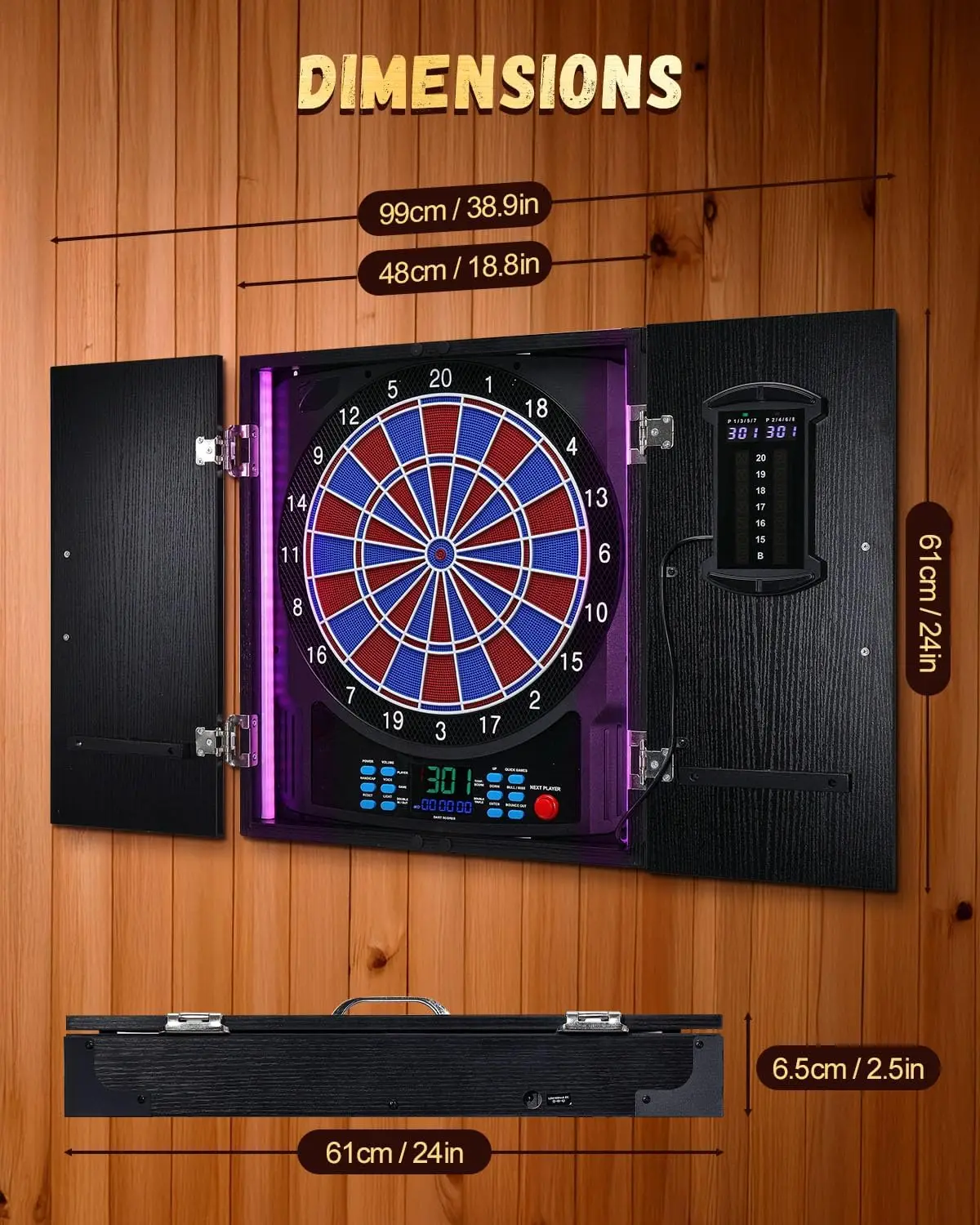 전자 다트보드, 점수판이 있는 전동 다트보드 캐비닛 | - Electronic Dartboard Cabinet 리뷰 및 가격
