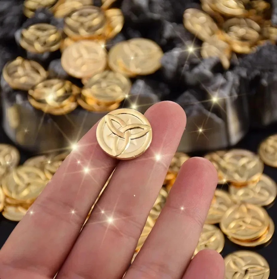 10Pcs Genshin Impact 아연 합금 모라  - Arcade Game Coin 리뷰 및 가격