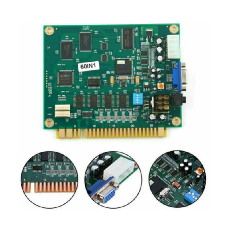 효율적인 4X 60 in 1 멀티케이드 PCB 보드 아 - Usb Game Board Jamma 리뷰 및 가격