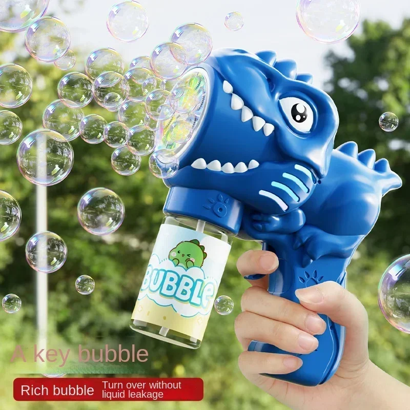 6 홀 공룡 버블 머신 전기 버블 건 빛 완전 자동 버 - Bubble Gum Machine 리뷰 및 가격