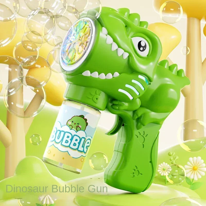 6 홀 공룡 버블 머신 전기 버블 건 빛 완전 자동 버 - Bubble Gum Machine 리뷰 및 가격